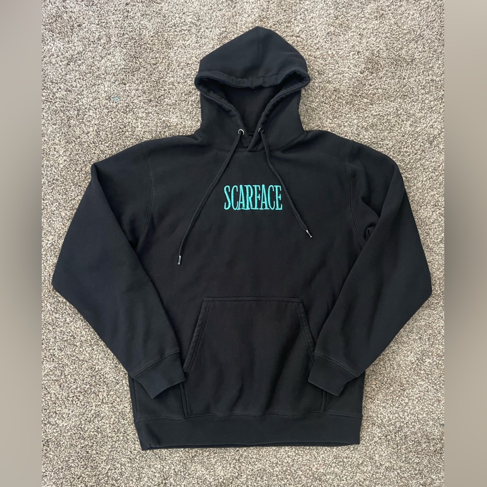 Men’s Scarface x Shoe Palace Black Pullover Hoodie Size L Large